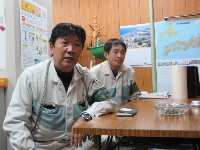 写真2 左：宗川真三さん（協力会会長）右：池本憲俊さん（協力会安全委員長）
