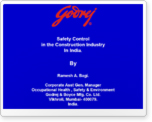 Safety Control in the Construction Industry In India