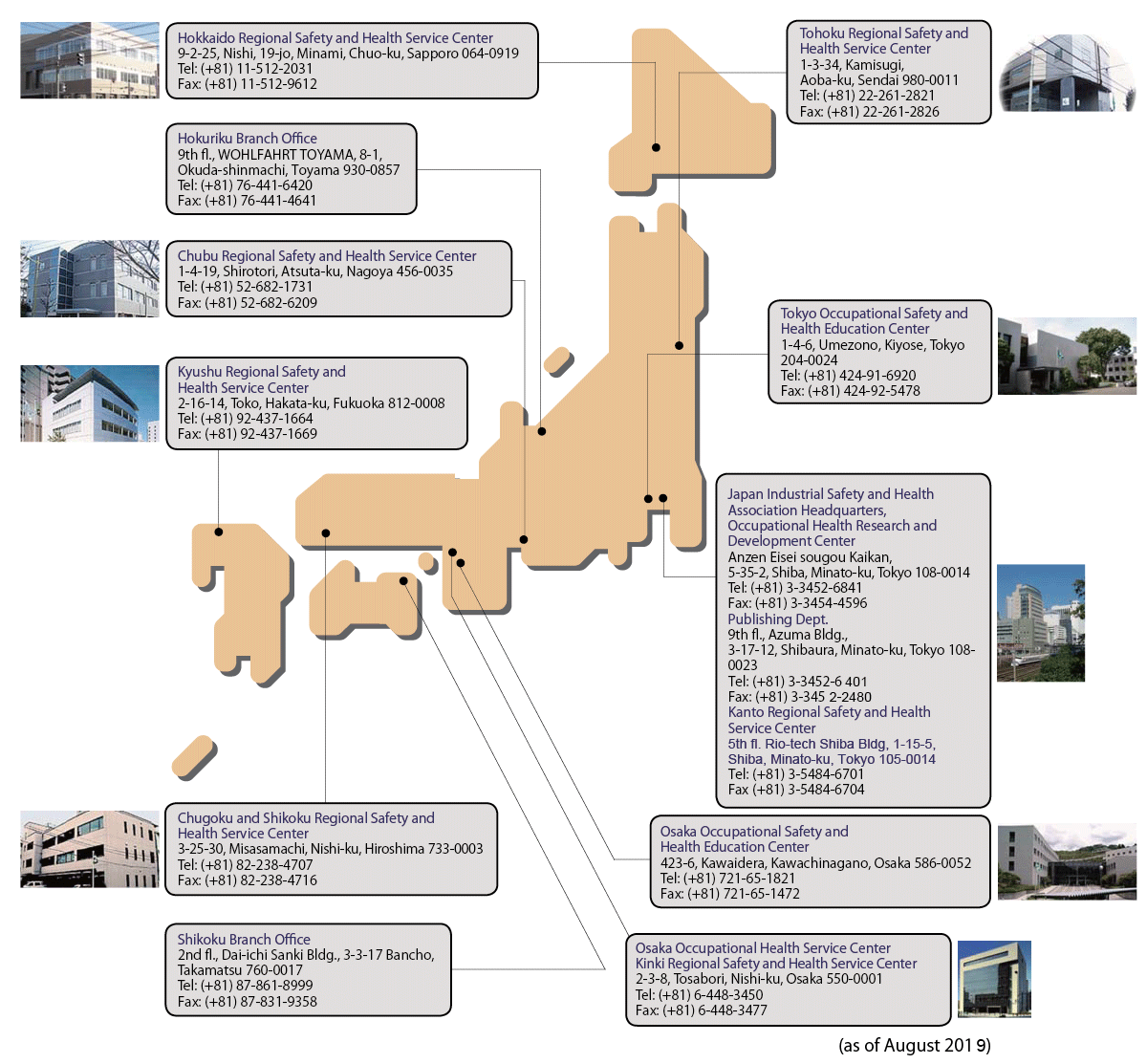 Figure: JISHA Office Locations