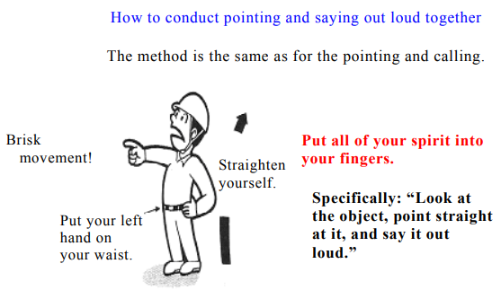 Figure: How to do pointing and calling 3