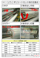 図：ポリシートセット時の注意点