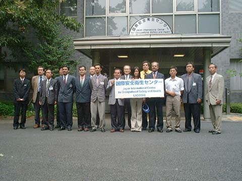 10 participants of the Safety Operation of Press Machines course from 7 countries : India, Indonesia, Korea, Malaysia, Mexico, Thailand and Vietnam. 