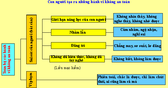 Con người tạo ra những hành vi không an toàn