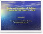 Safety and Inspection of Building Construction Machinery in China