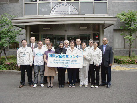 11 Participants of the Asbestos and Dust Control course from 8 countres : China,Indonesia,Malaysia,Mexico,Mongolia,Philippines,Thailand and Vietnam.