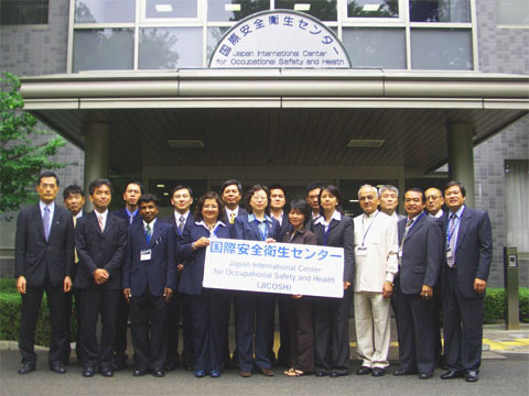 13 Participants of the Zero Accident Activities(English) course from 10 countries:China,India,Indonesia,Malaysia,Mexico,Mongolia,Philippines,Thailand and Vietnam. 