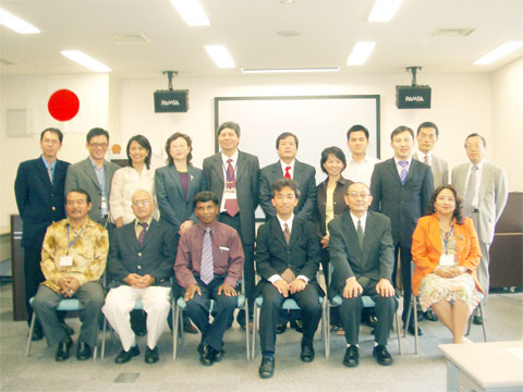 13 Participants of the Zero Accident Activities(English) course from 10 countries :China , India , Indonesia , Malaysia , Mexico , Mongolia , Philippines , Thailand and Vietnam.