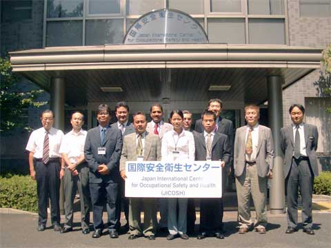 9 participants of the Safety Management and Inspection for Machinery course from 7 countries:China,India,Indonesia,Mexico,Philippines,Thailand and Vietnam.