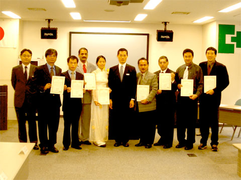 8 participants of the Safety Management and Inspection for Machinery course from China, India, Indonesia, Mexico, Philippines, Thailand and Vietnam have successfully completed the course.