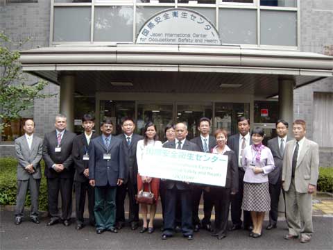 11 participants of the Improvement of Work Environment Course from 9 countries: China, India, Indonesia, Malaysia, Mexico, Philippines, Singapore Thailand and Vietnam.