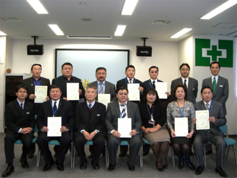 10 Participants of the Zero Accident Activities (Mongolian) course Mongolia.