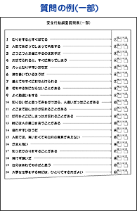 質問の例(一部)